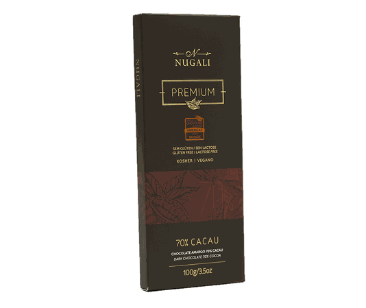 Tablete de Chocolate Amargo Nugali 70% 100g
