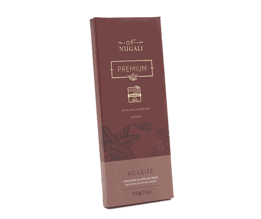 Tablete de Chocolate ao Leite Nugali 45% 100g