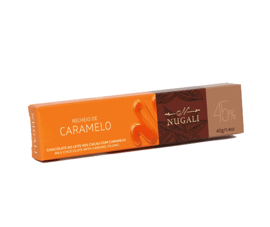 Tablete de Chocolate ao Leite com Caramelo Nugali 40g