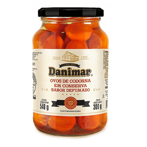 Ovos de Codorna em Conserva Defumados Danimar 540g