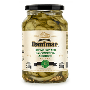 Pepino Fatiado Agridoce em Conserva Danimar 540g
