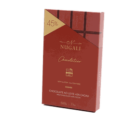 Tablete de Chocolate Amargo Nugali 45% 500g