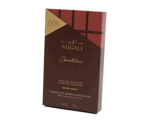 Tablete de Chocolate Amargo Nugali 60% 500g